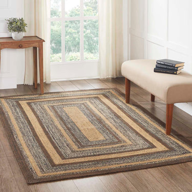 Espresso Jute Braided Rug Rect with Rug Pad 5'x8' VHC Brands - The Fox Decor